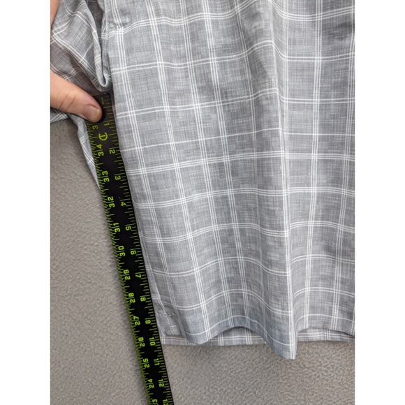 PGA TOUR Shorts Mens Size 36 Gray Plaid Golf Flat Front Performance Activewear - Picture 8 of 12